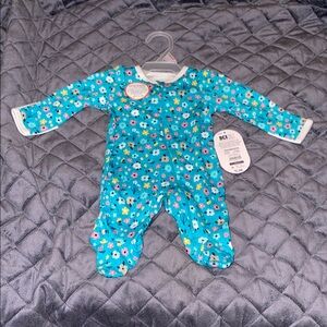 Wonder Nation Blue and White Footies One Piece